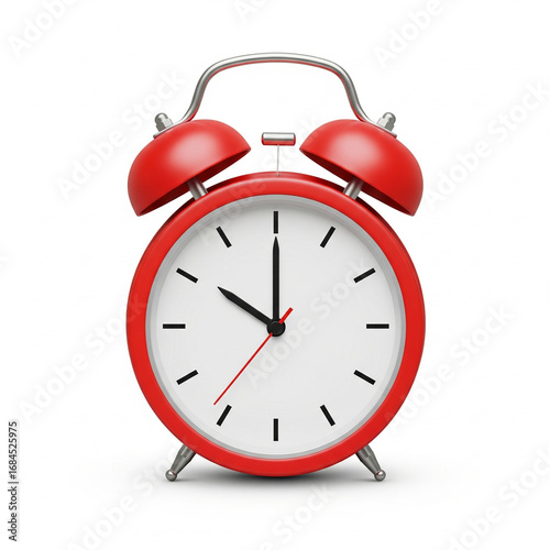 red alarm clock