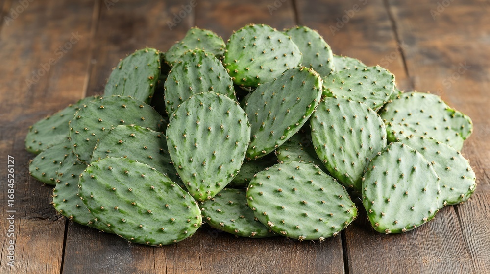 Fototapeta premium Prickly Pear Pads Pile
