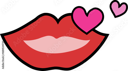 Lips Blowing a Kiss