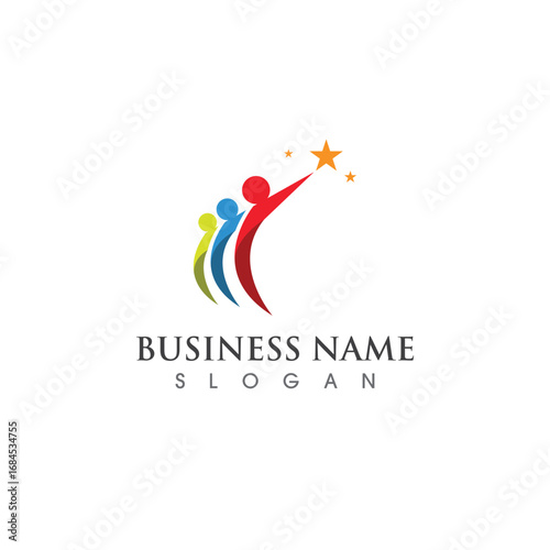 Health poeple logo and symbol vector image