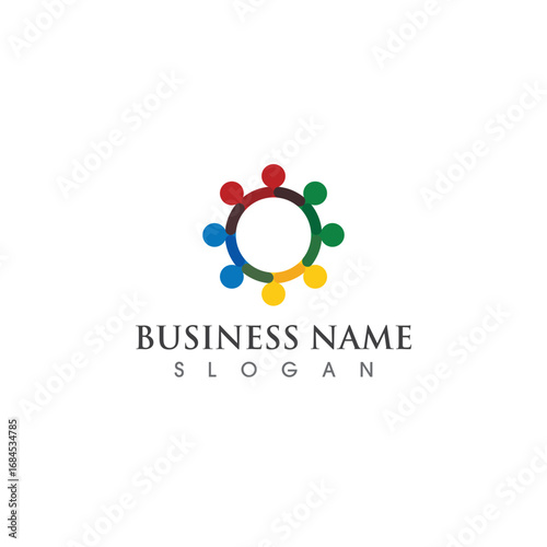 Health poeple logo and symbol vector image