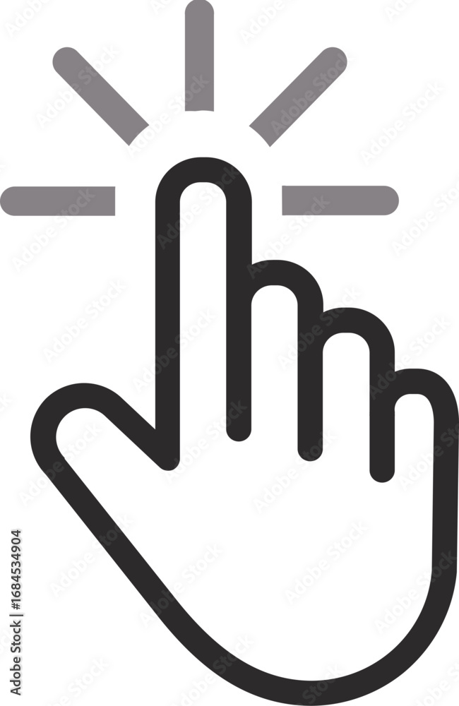 Obraz premium Hand Cursor Click