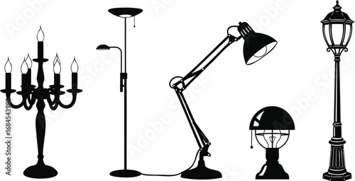 Lighting fixtures lamps chandelier desk lamp floor lamp street lamp