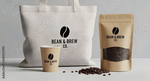 Craft Coffee Branding Mockup