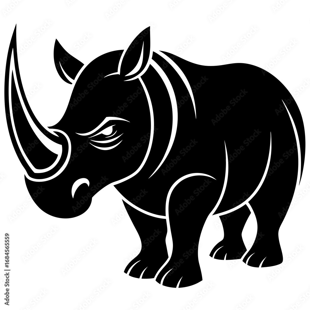 Fototapeta premium Rhino Mascot