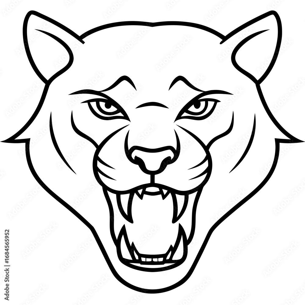 Fototapeta premium Angry Tiger