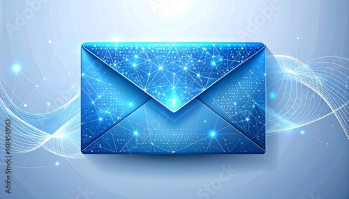 Digital Email Envelope Abstract Design