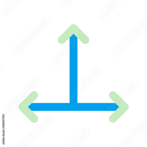 coordinate duo tone icon