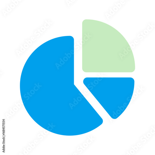 segmentation duo tone icon
