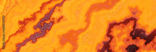 Bild auf Leinwand Molten rock surface. Abstract volcanic lava background.