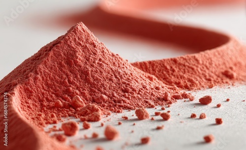 Coral powder mound, flowing curves