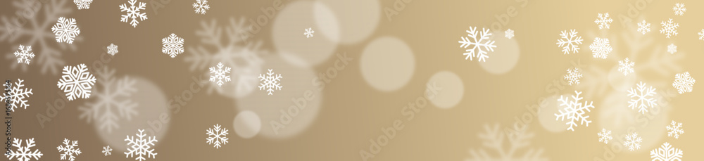 weihnachtlicher Banner mit Schneeflocken