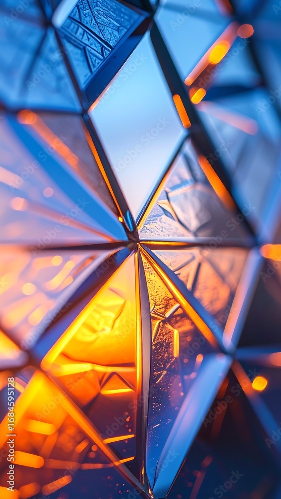 Fototapeta premium Abstract Geometric Triangular Pattern.