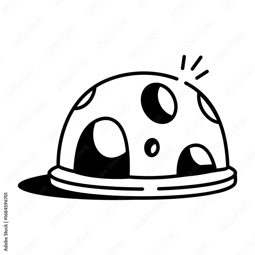 Fototapeta premium A doodle style icon depicting playground dome