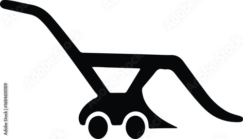 Vector Push weeder garden tool silhouette Illustrator