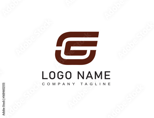 Letter g monogram business logo design icon element vector