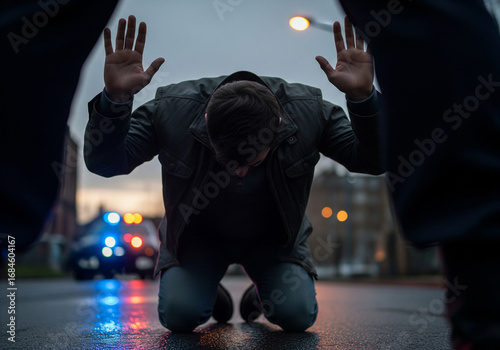 Man got arrested by the police