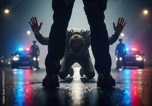 Man got arrested by the police