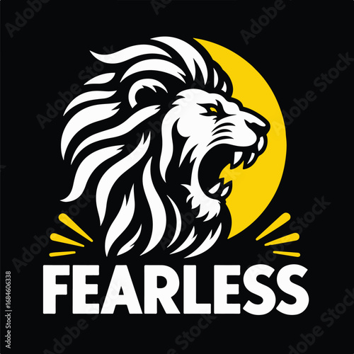 Bold Lion Roaring with Fearless Message
