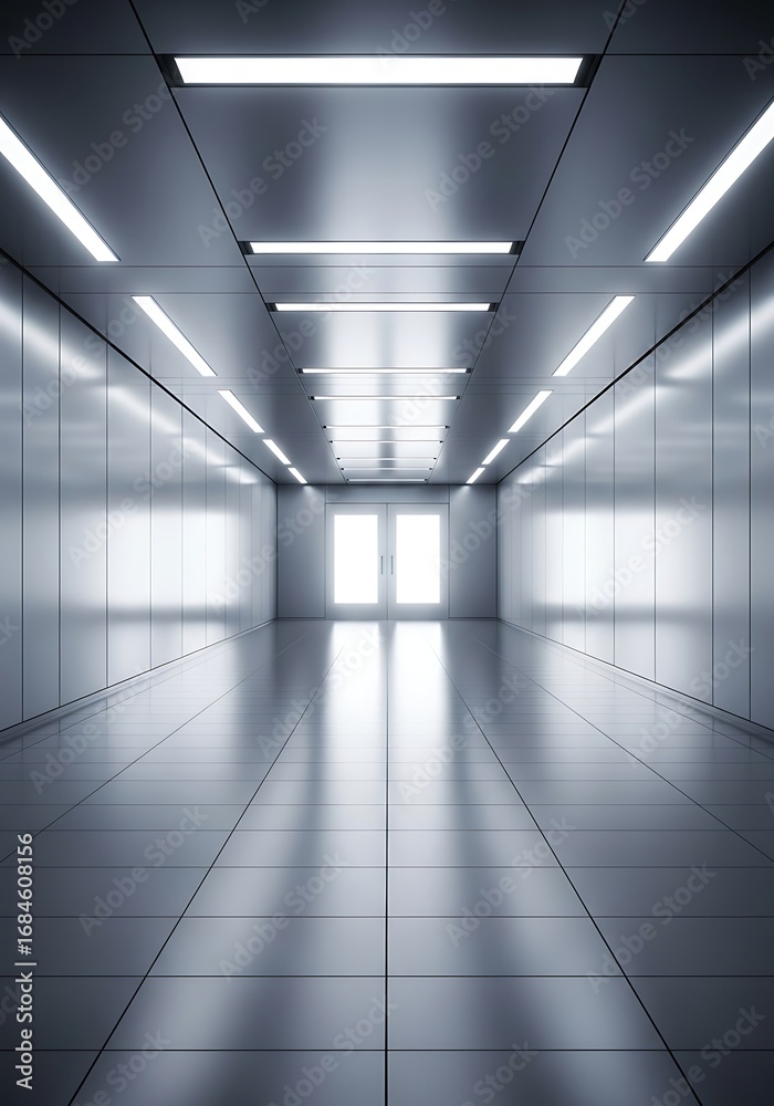 Obraz premium empty corridor in a modern office