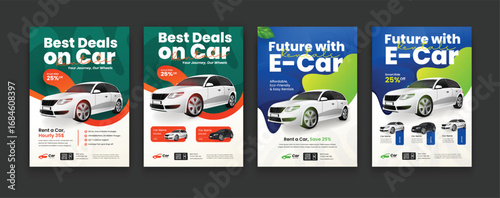 Car Rental Flyer Template with Discount Offer