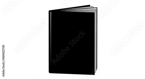 closed book icon simple black book graphic, reading, literature, education, knowledge symbol