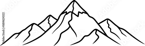 Mountains vector illustration