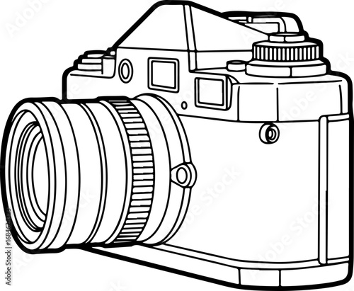 vector illustration of a camera