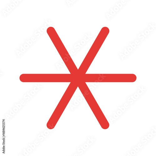 asterisk flat icon
