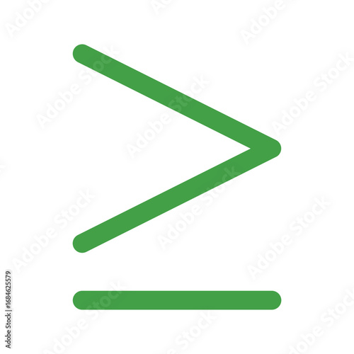 equal or greater flat icon