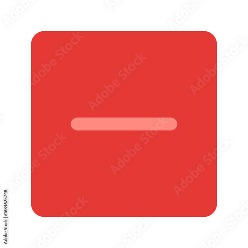 minus flat icon