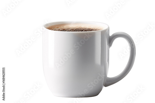 Wallpaper Mural A Steaming Cup of Coffee: A close-up shot of a pristine white ceramic mug overflowing with freshly brewed coffee, the rich aroma fills the air. A symbol of comfort. Torontodigital.ca