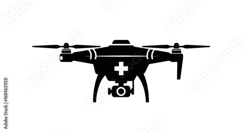 medical drone delivery service emergency aid, fast response, aerial support