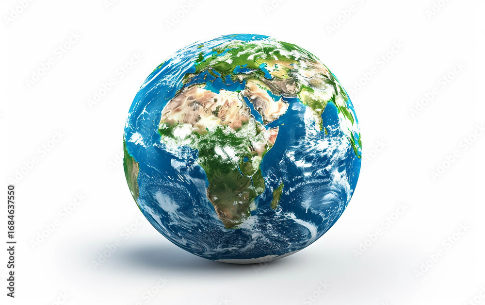 Fototapeta premium earth isolated on white background PNG. 