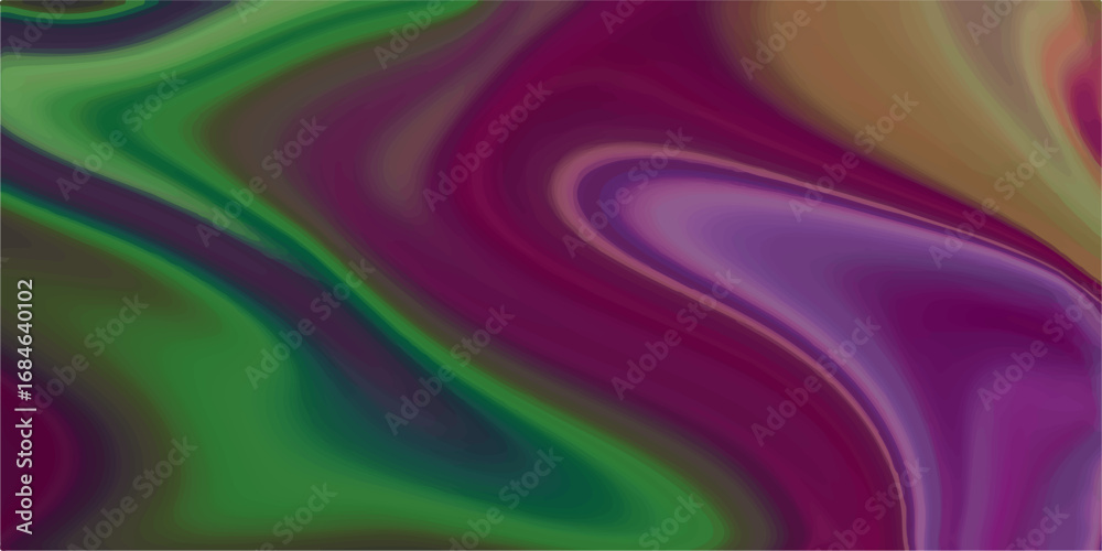 Obraz premium A luxurious purple and pink silk fabric with a flowing, wavy pattern creates a soft, abstract background with a hint of blue. Abstract texture of liquid acrylic, liquid wavy marble gradient background