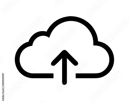 Cloud upload icon symbol