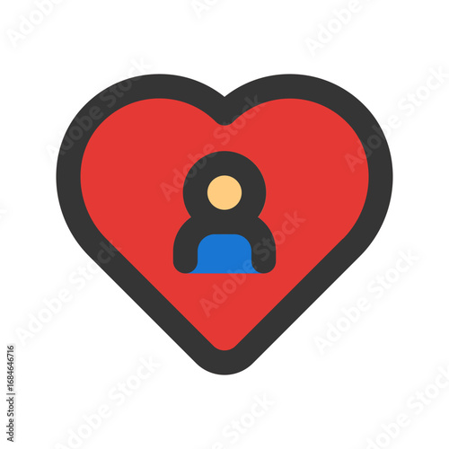 customer loyalty outline fill icon