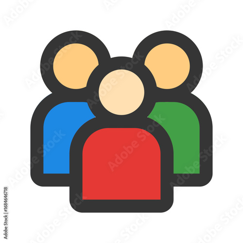 customer outline fill icon