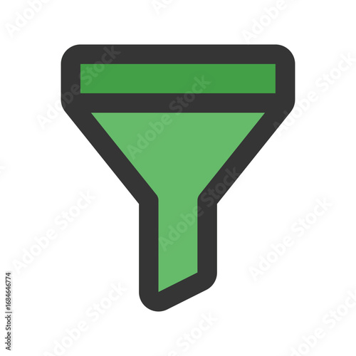 filter outline fill icon