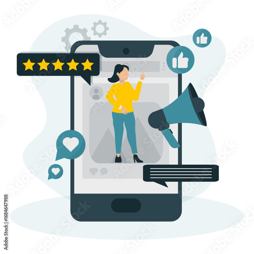 Social Media Marketing Illustration