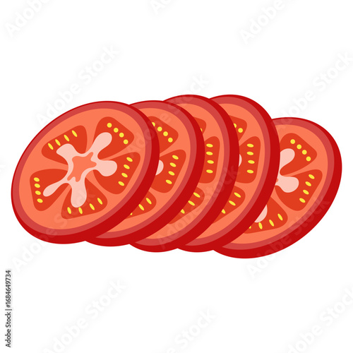 Tomato Slices Illustration