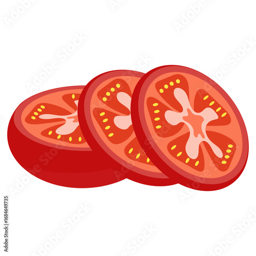 Tomato Slices Illustration