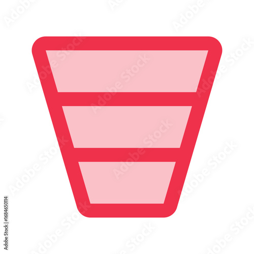 sales funnel outline fill icon