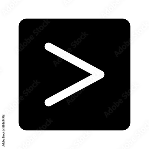 greater than glyph icon