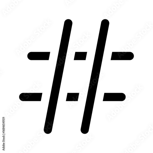 hashtag glyph icon
