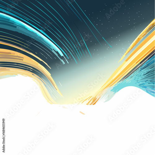Abstract futuristic digital artwork showing luminous streams, glowing mesh patterns, and flowing energy currents in bold colors. High resolution, ultra detailed, cinematic perspective with depth of fi