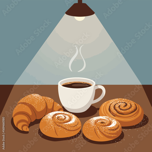coffee and croissant
