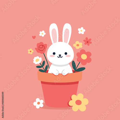 easter bunny with basket