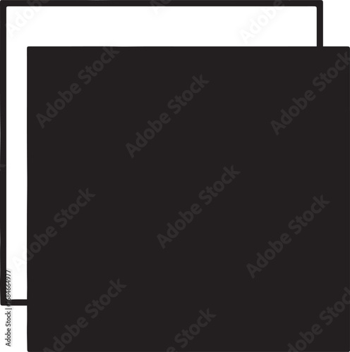  Minimalist Thin Frame in silhouette white background.