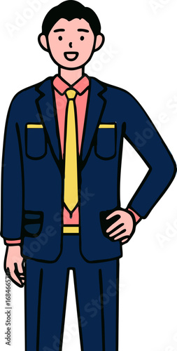 business person vector cartoon sketch